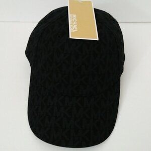 Michael Kors Black Logo Adjustable Strap Baseball Hat